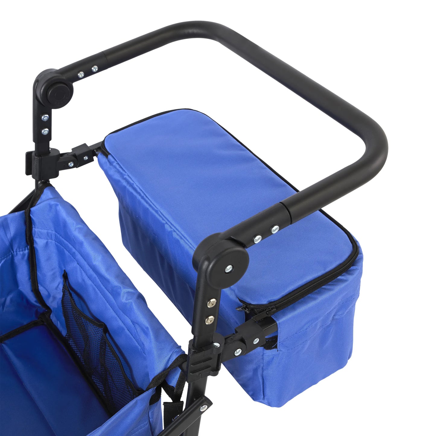 WonderFold S3 Push & Pull Folding Wagon with Cooler and Cupholder500-lb Weight Capacity