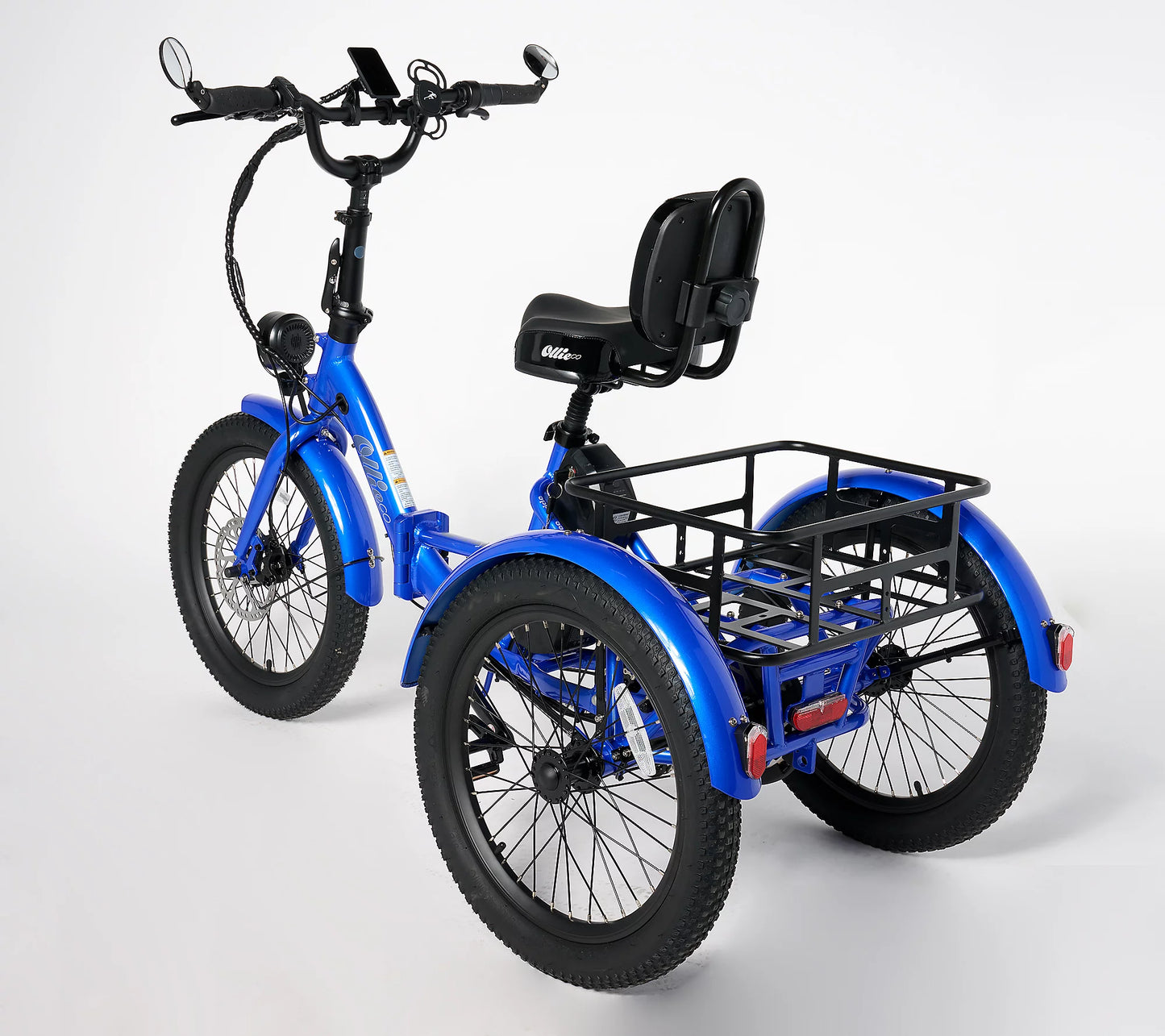 Soon to be sold out!!Last Day For ClearanceOllie Leo Electric Trike with 500W_Motor & 20MPH Speed w/ Accessories