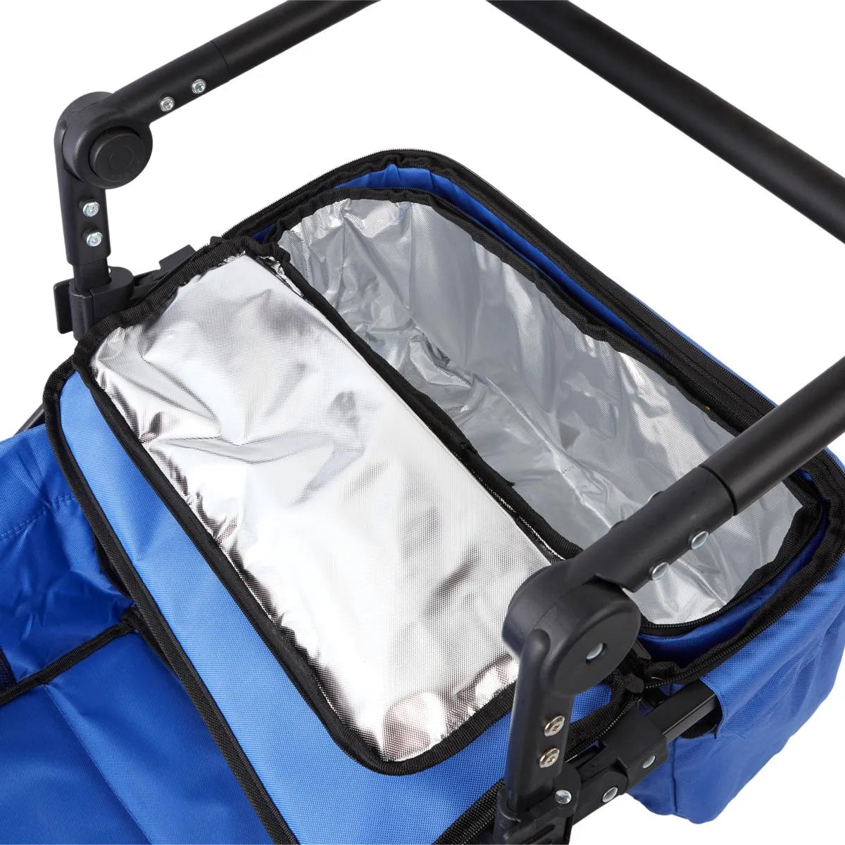 WonderFold S3 Push & Pull Folding Wagon with Cooler and Cupholder500-lb Weight Capacity